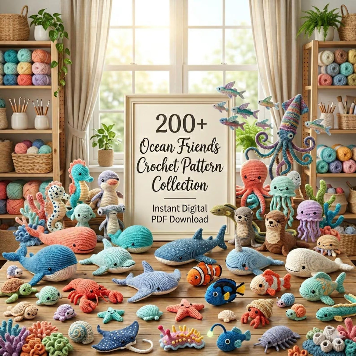 200+ Ocean Animals Amigurumi Crochet Pattern Bundle